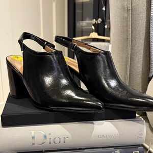 Elegant Black Women's Slingback Heels